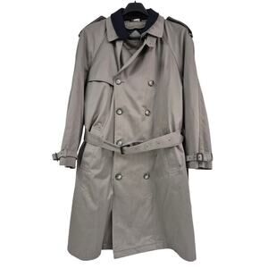 VTG LRL Lauren Ralph Lauren Khaki Trench Coat w/ Zip out Lining Sz 46L